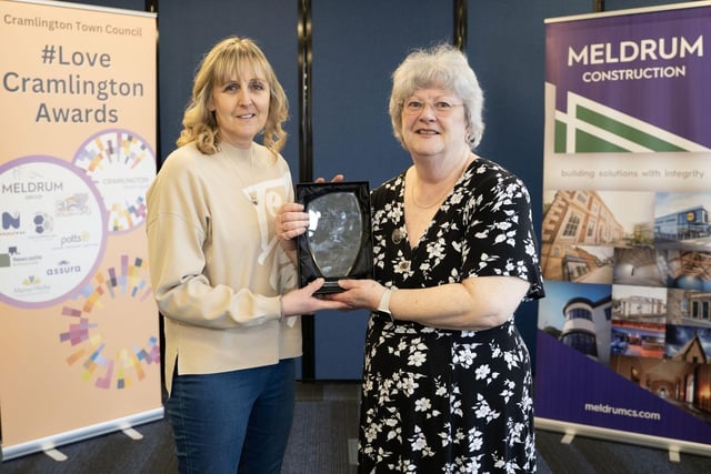 The winner was Cramlington WI, a 60-strong group who are committed environmentalists and work on a number of local initiatives. Susan Coates from CJ’s Funhouse presented the trophy to Cramlington WI President Heather Cameron.