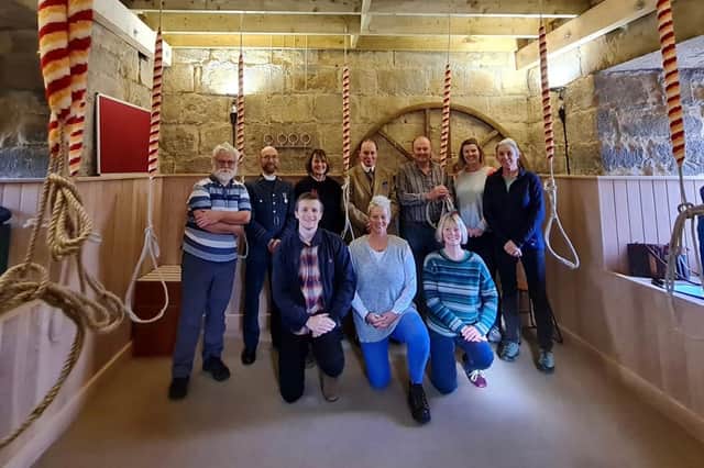Bell-ringers at St Michael's Church in Alnwick.