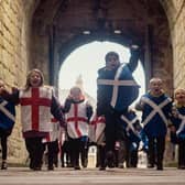 Year One and Year Two pupils from Harry Hotspur C of E Primary School officially open Alnwick Castle for the new visitor season.