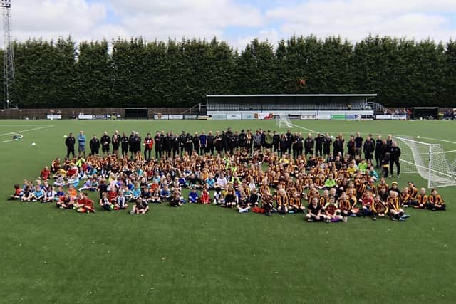 A magnificent turn-out at Morpeth Town for their 'Open Day.'