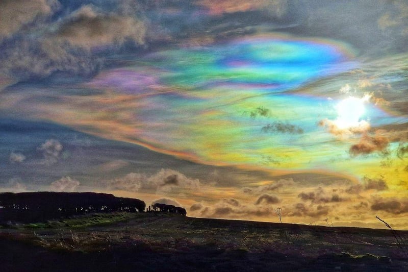 This stunning display of the clouds was spotted over Kiln Pit Hill by Paul Carr.
