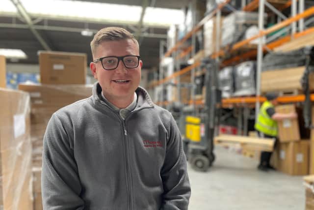 Matthew Fretwell, the new warehouse manager.