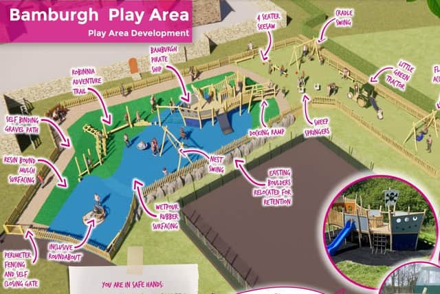 An impression of how the play park could look.