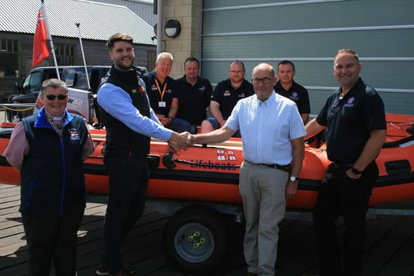 Northumberland Freemasons were inspired to raise the funds for RNLI Blyth after visiting the station. (Photo by RNLI/Robin Palmer)