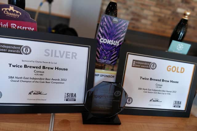 The Twice Brewed's Consus Chocolate Stout impressed judges at the SIBA North East Awards.
