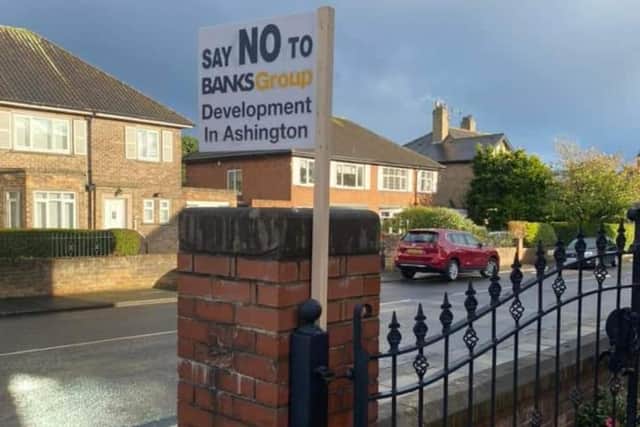 Hundreds of people have also signed a petition against the proposed homes at Wansbeck Road.