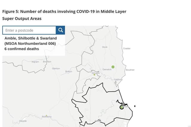 There had been six Covid-19 related deaths in the Amble, Shilbottle and Swarland area up to April 17.