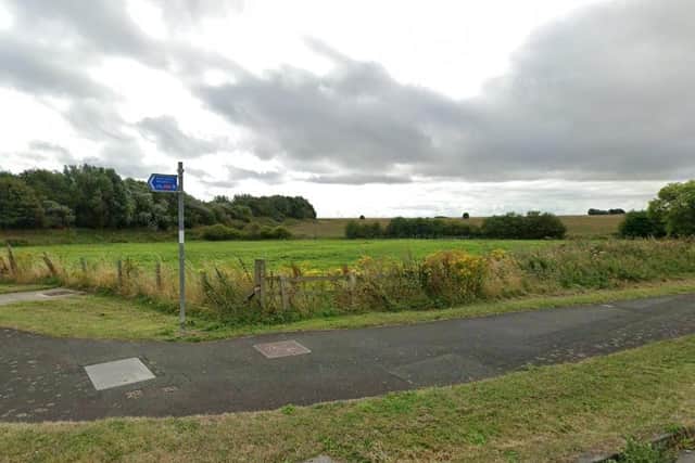 The proposed development site in Newbiggin.