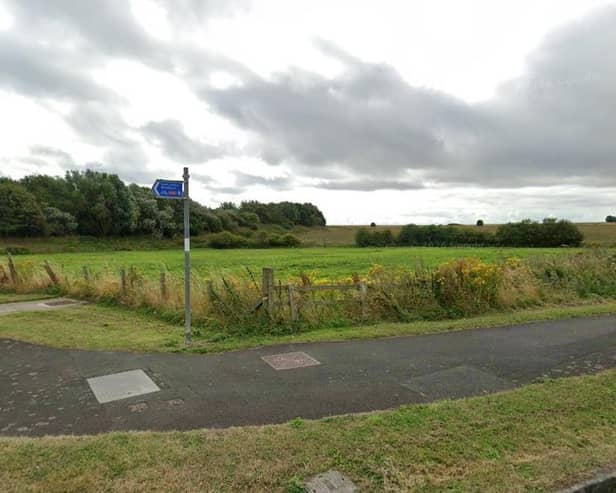 The proposed development site in Newbiggin.