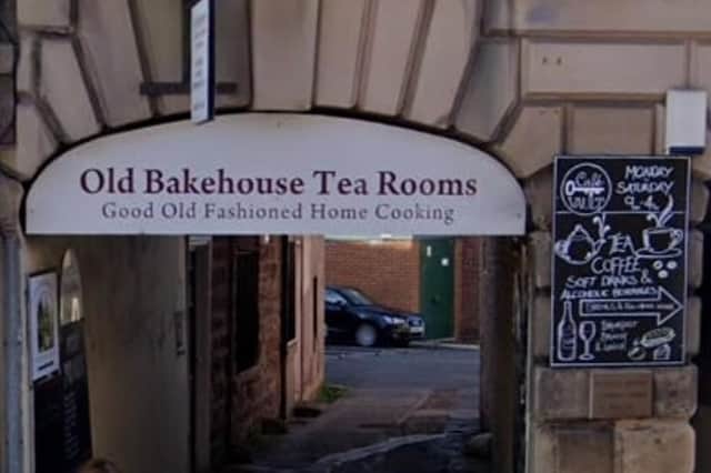 Signage for Old Bakehouse Tea Rooms in Morpeth. Picture from Google.