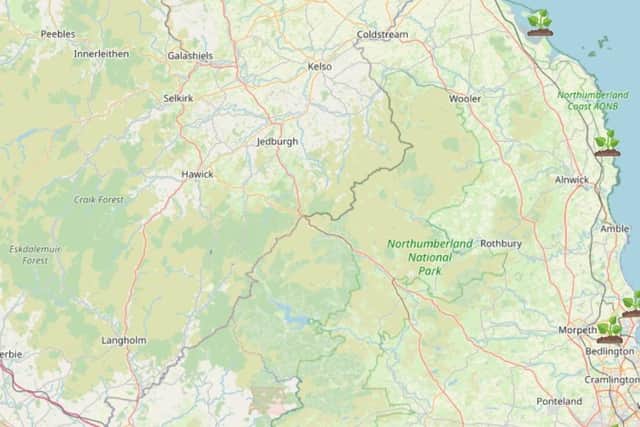 The Whatshed online map pinpoints where giant hogweed has been spotted.