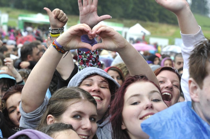 Excited crowds gathered for Jessie J's concert in the Pastures beneath Alnwick Castle on Saturday, August 25, 2012.