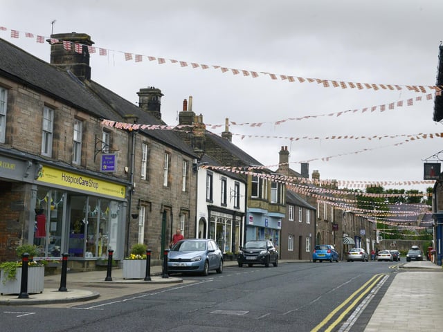 Take a lovely winter walk in Wooler town centre.