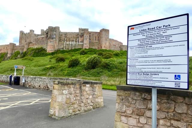 Bamburgh's Links Road car park is one of the proposed locations for overnight motorhome parking.