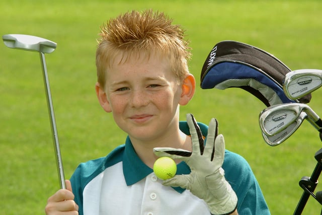 Champion golfer Liam Besford, 11, from Bedlington, pictured playing at Bubeon Golf Club near Morpeth.