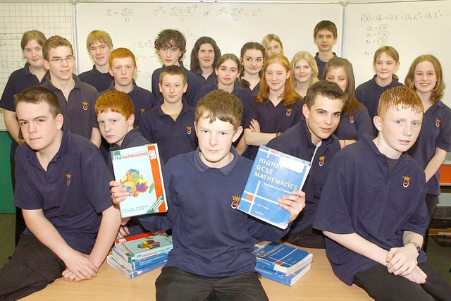 Students from Duchess's High School Alnwick, who took part in a Maths Challenge in March 2004.