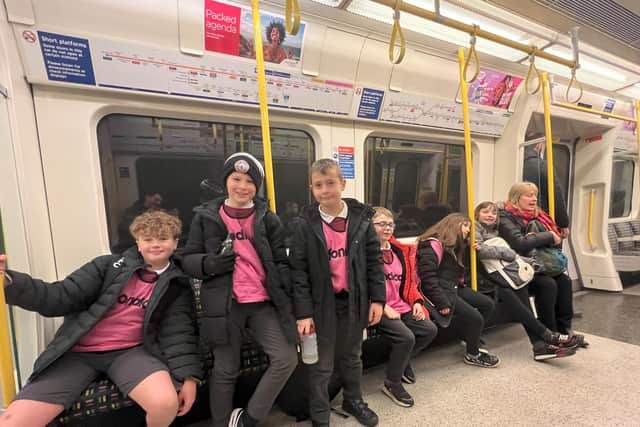 Pupils from St Robert's Catholic First School visit London