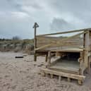 The new ramp was built in March 2023 on Alnmouth beach.