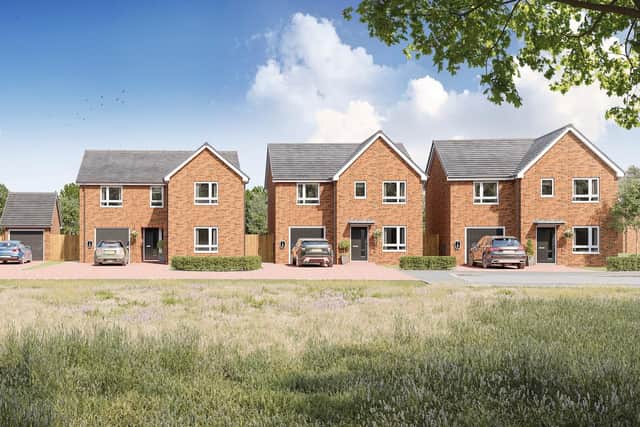 CGI of Taylor Wimpey's Greendale Park development's properties.