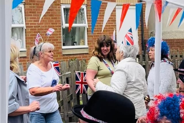 There was a street party in the grounds of Waterloo House Rest Home.