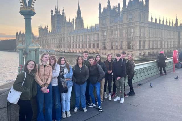 Duchess's High students at Westminster.