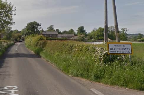 The sign for West Thirston. Picture c/o Google Streetview