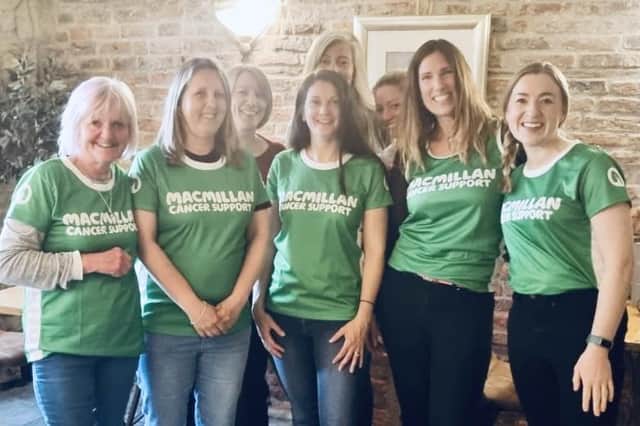 Some of the women who are doing the Mighty Hike for Macmillan.