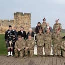 The troop was welcomed by the Mayor of Alnwick and representatives of Northumberland County Council.