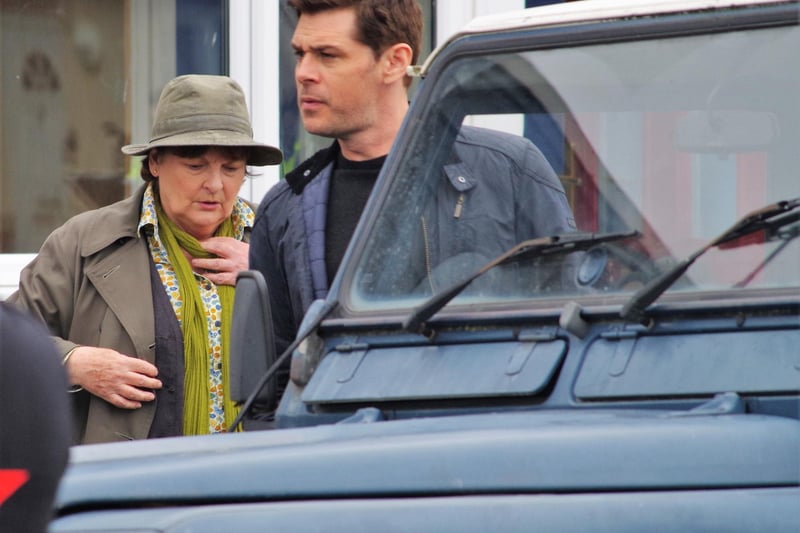 Brenda Blethyn with 'Vera' co-star Kenny Doughty, who plays DS Aiden Healy.