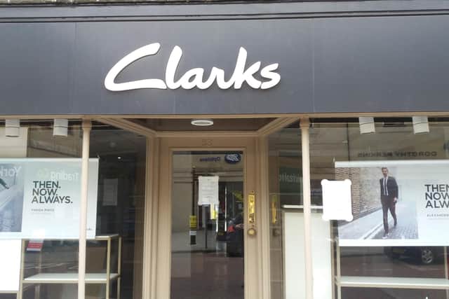 The empty Clarks unit in Alnwick.