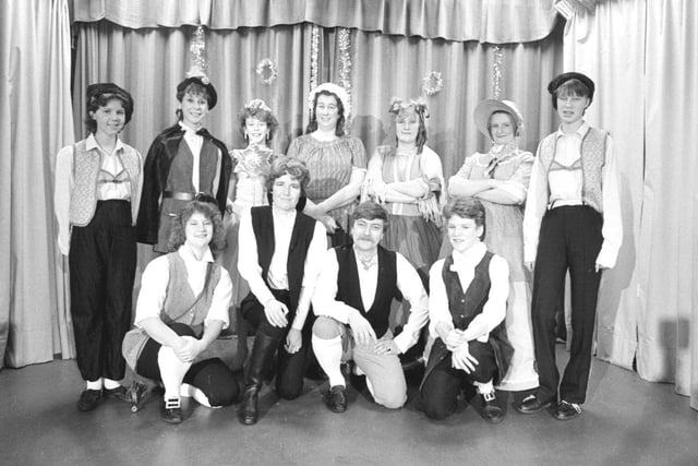Lesbury pantomime cast members.