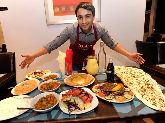 With an open kitchen, they serve traditional Indian and Kashmiri dishes.