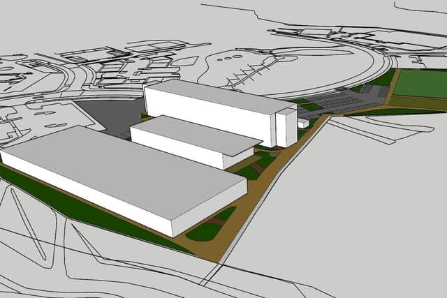 A CGI of the planned new Northumberland College campus in Ashington.