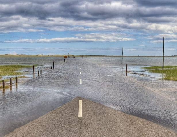 Holy Island's tidal causeway. Picture: Seahouses RNLI
