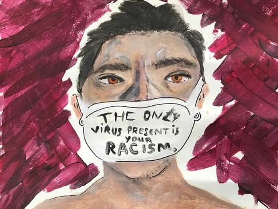Menna Khain, from Berwick Academy, was a winner in the Year 10 and over artwork/creative writing category in the annual contest run by Show Racism the Red Card.