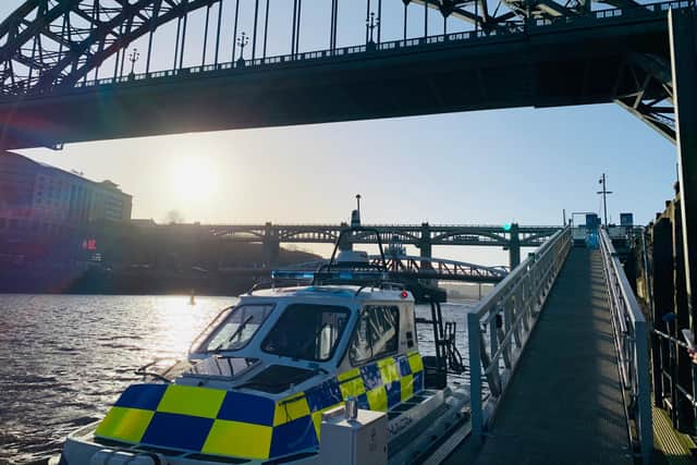 Police and fire crews have warned the public of the dangers of jumping off bridges into the water below.
Photo: Northumbria Police.