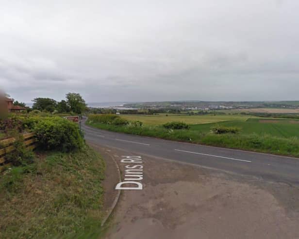 The A6105 Duns Road near Berwick. Picture: Google
