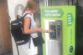 Water dispenser at Northern station
