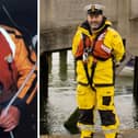 Robert Frost pictured soon after joining Berwick-upon-Tweed RNLI and a recent photograph of him.