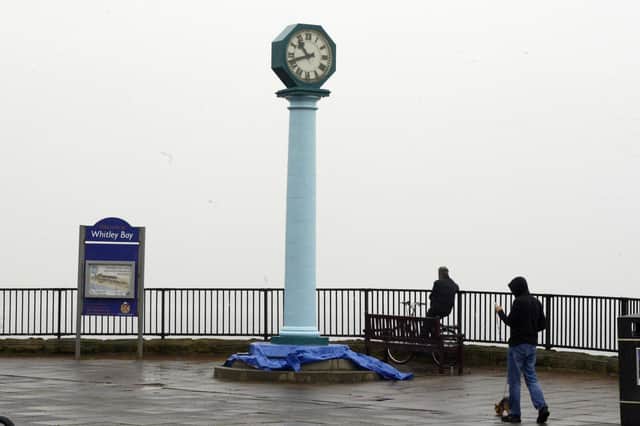 Grant's Clock on the seafront at Whitley Bay before it was damaged. Picture by Jane Coltman