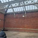The site of the former painting at Tynemouth metrro station. (Photo by Dr Jo Clement)