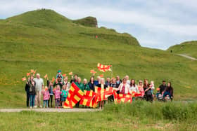 The Northumberland Day official photo taken at Northumberlandia.