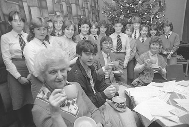 Coffee and carols at King Edward VI School in Morpeth.