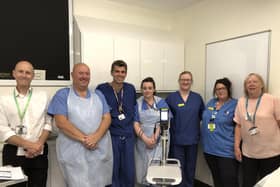 The urology team on the first day treating patients with the new TULA procedure.