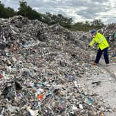 The illegal waste dump at Callerton.