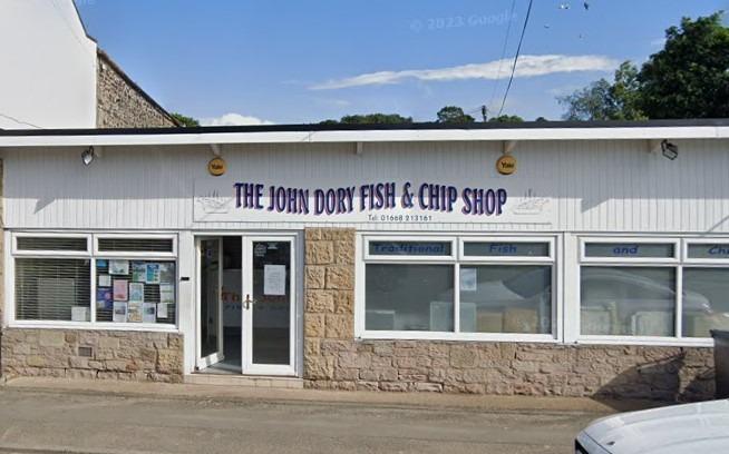 The John Dory Fish and Chip Shop, Belford scores 4.6 (351 reviews).