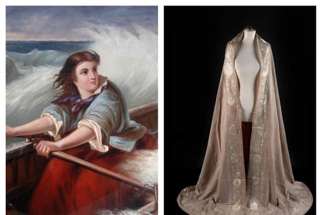 Victorian heroine Grace Darling and her shawl. Picture: RNLI/Anderson and Garland