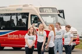 Picture from the launch of the Pingo Demand Responsive Transport Service for Berwickshire last year.