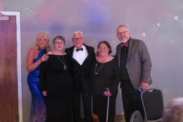 Denise Lody and Elizabeth Bruin, who travelled to Newcastle to help with the event, are pictured with Steve Colman from Smooth Radio, Alyn Routledge, Brainbox projects co-ordinator and Julie Cordon, CEO and founder.