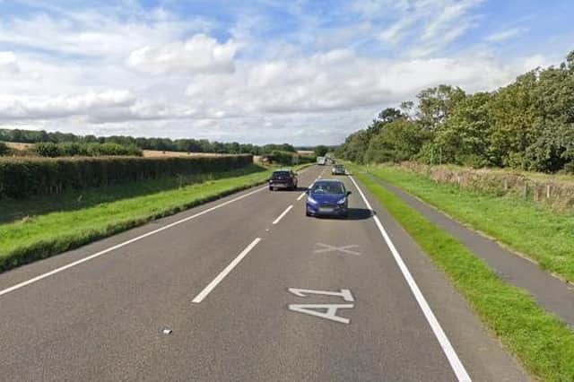 A single-carriageway stretch of the A1 in Northumberland (Google image).